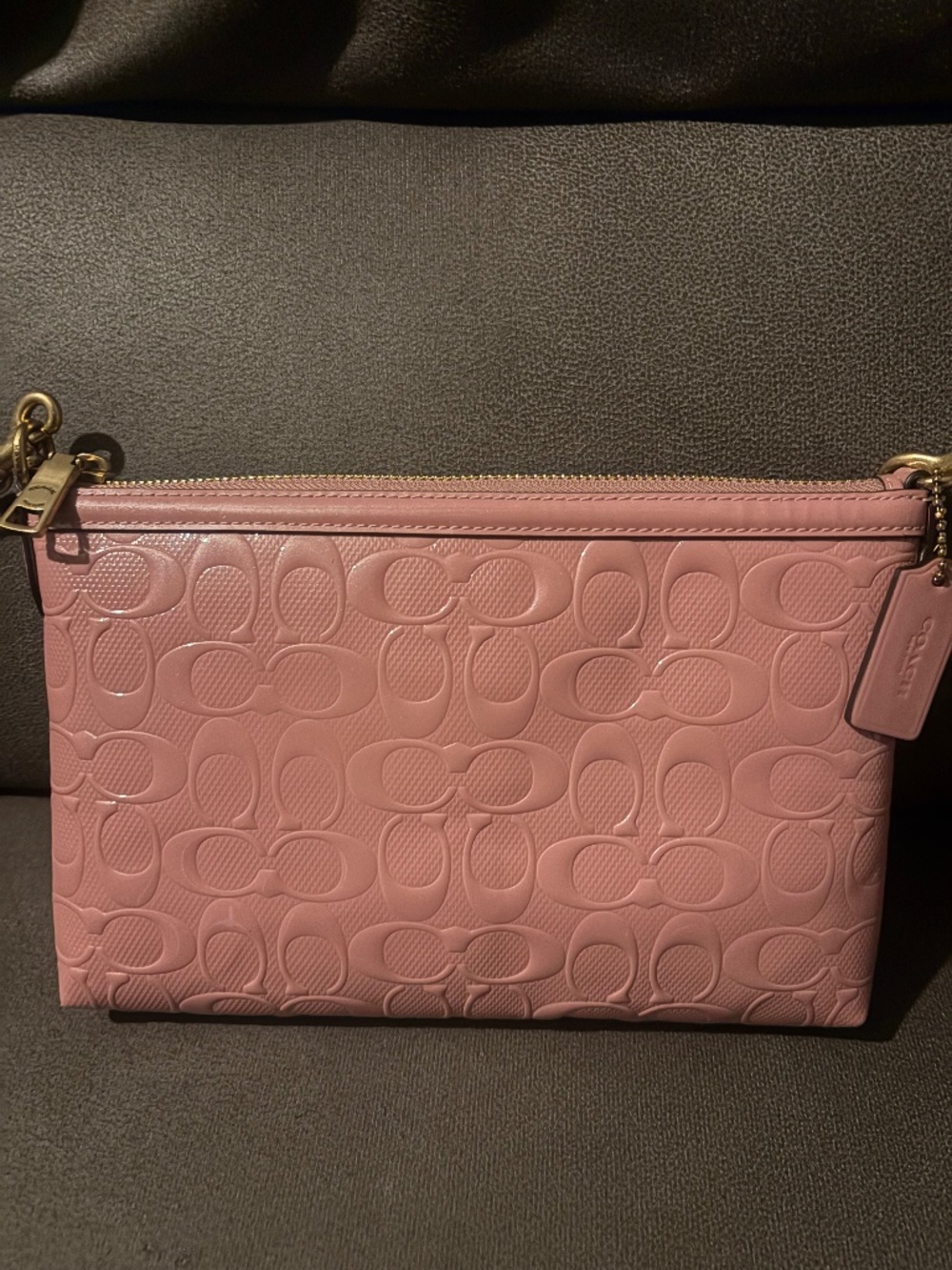 Legacy Small Signature Patent Leather Crossbody Bag